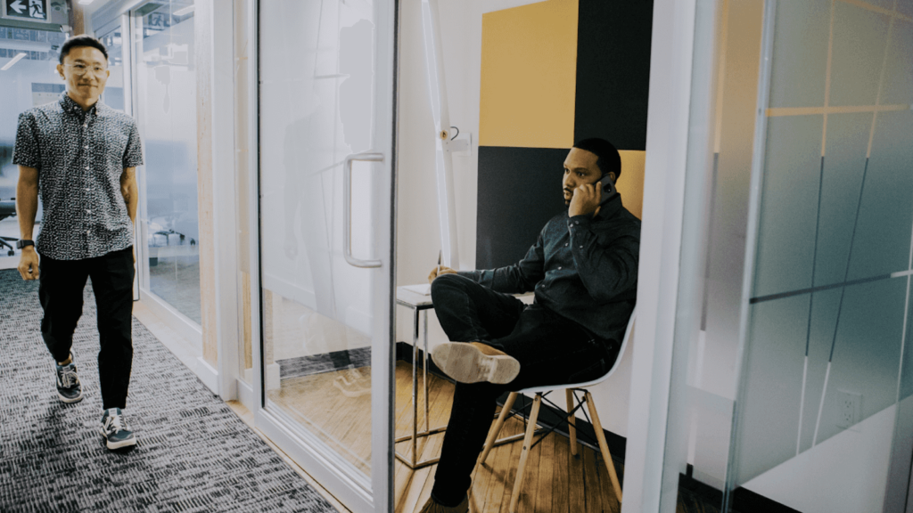 People working in a coworking space in Toronto