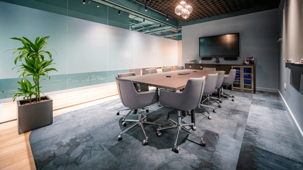 Meeting room in a coworking space